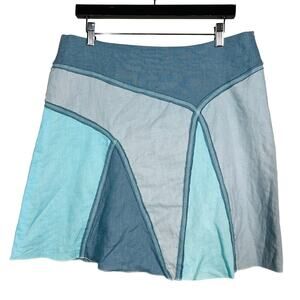 Yaly Couture Patchwork Pencil Skirt Zip Side No Stretch Knee - 31